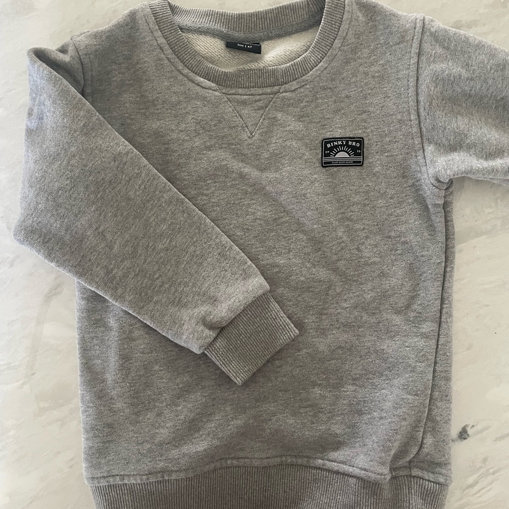 Binky Bro Gray Crewneck Sweatshirt
